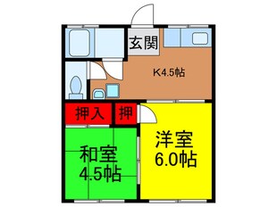 寿ハイツの物件間取画像